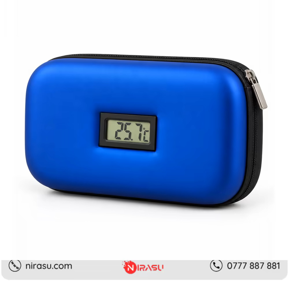 Insulin Cooler Travel Case with Digital Temperature Display and 2 Ice Packs